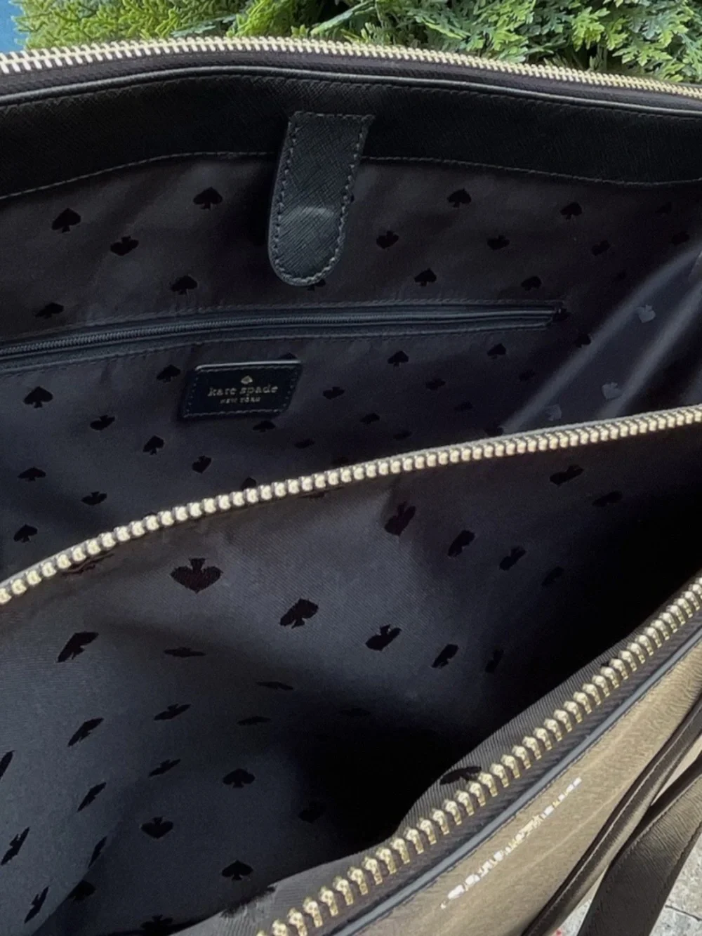 KATE SPADE NEW YORK Newbury Lane Briar Tote Bag Shoulder Purse Black